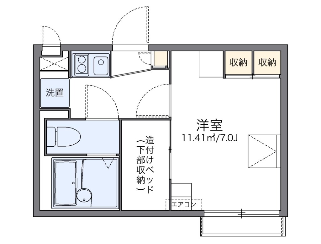 レオパレスシェーネの物件間取画像