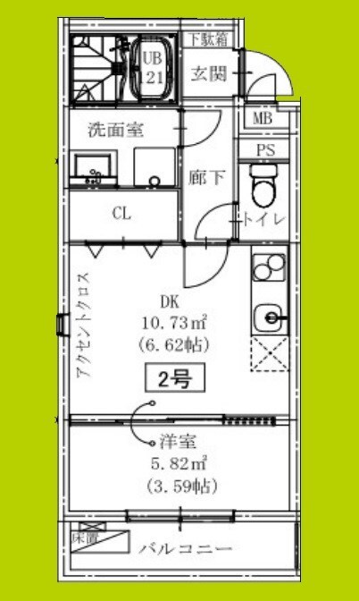 クローバー・シエル初芝の物件間取画像