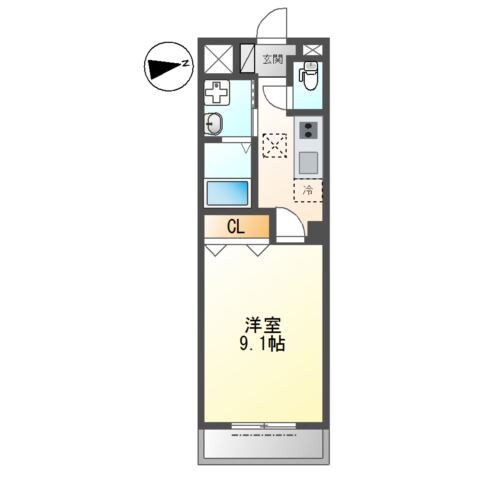 ファミール栄の物件間取画像