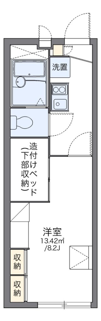 レオパレスソレイユ富木の物件間取画像