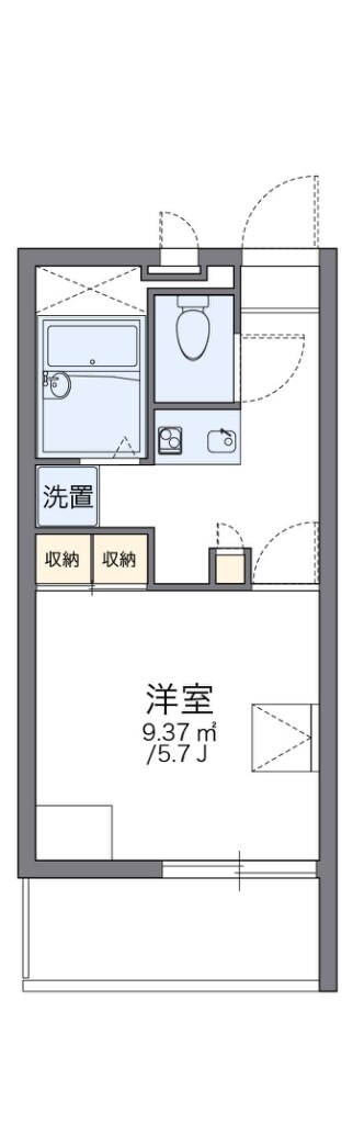 レオパレスプレンティ鳳の物件間取画像