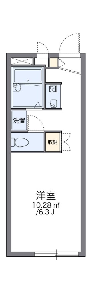 高井田駅 徒歩13分 2階の物件間取画像