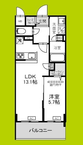 アンシャンテ岡本町の物件間取画像