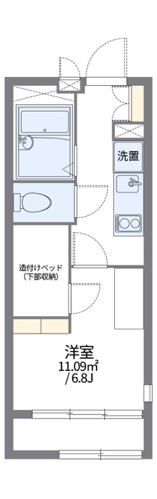 レオパレスピュアの物件間取画像