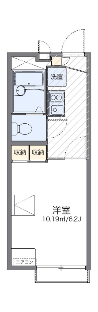 レオパレス藤が丘２番館の物件間取画像