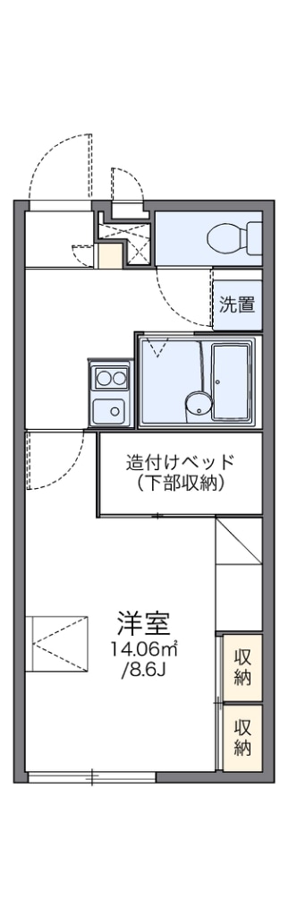 レオパレスＹＡＯの物件間取画像