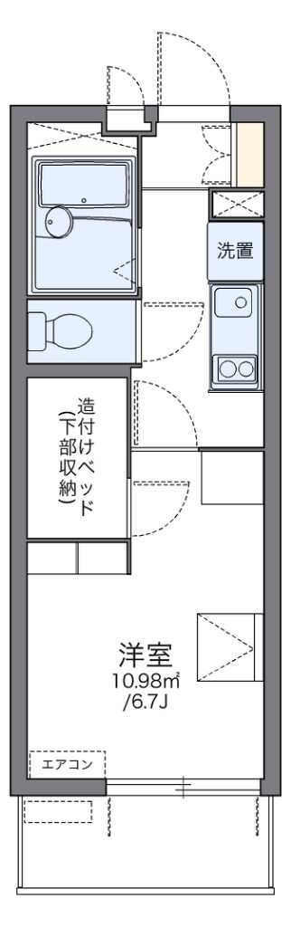 レオパレスＬＥＢＥＮ京橋の物件間取画像