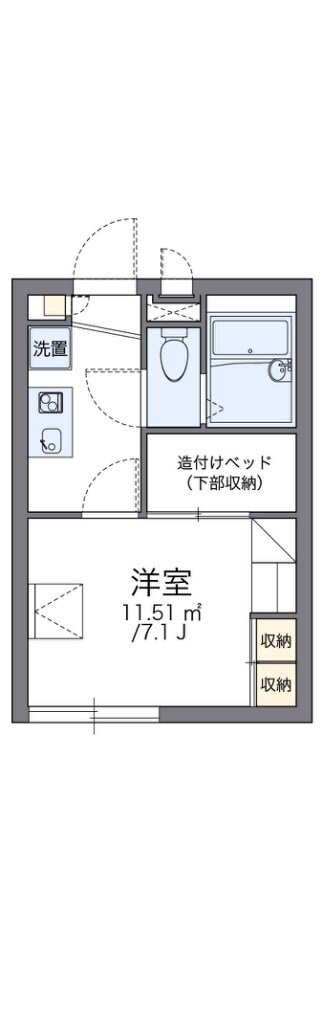 レオパレスさきの物件間取画像