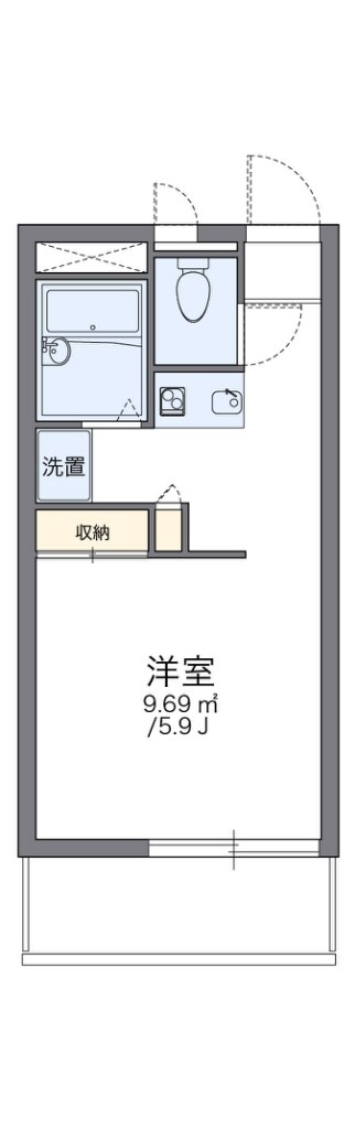 レオパレスマツヤの物件間取画像