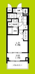 リアライズ鶴橋東IIの物件間取画像