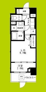 リアライズ鶴橋東IIの物件間取画像