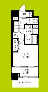 リアライズ鶴橋東IIの物件間取画像