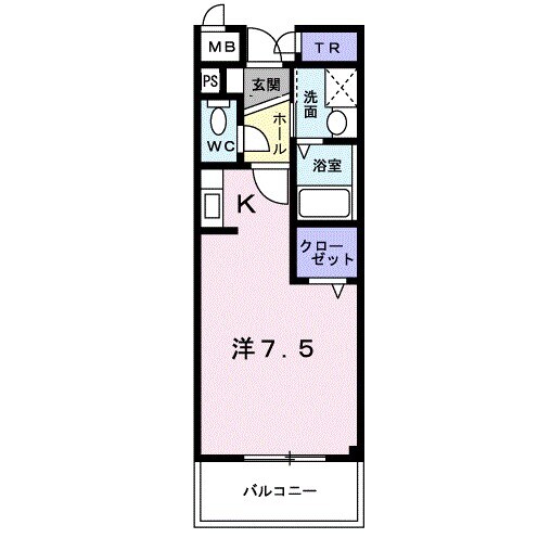 恩智駅 徒歩5分 2階の物件間取画像