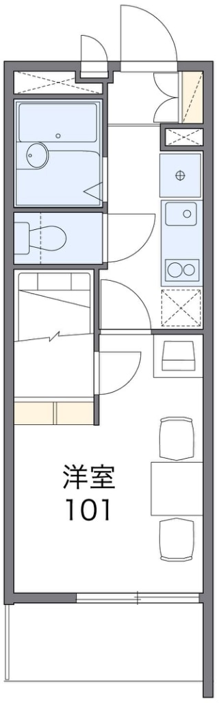 レオパレス山吹の物件間取画像