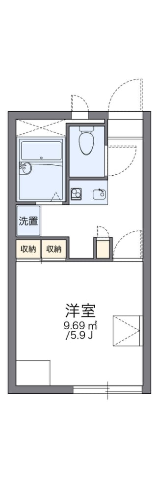 レオパレス繁田の物件間取画像