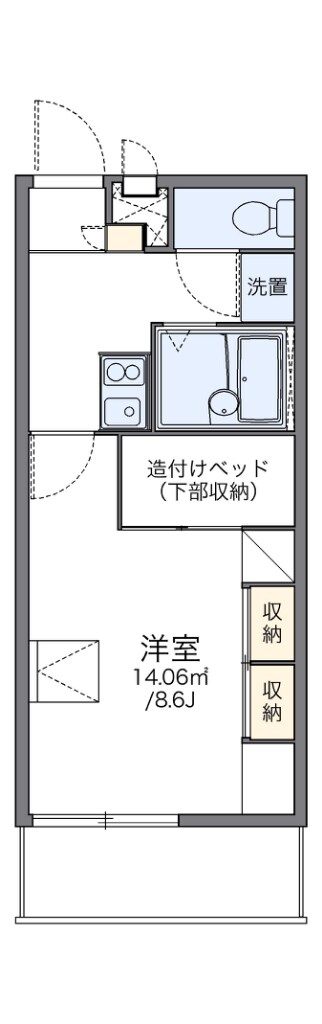 レオパレス見野山の物件間取画像