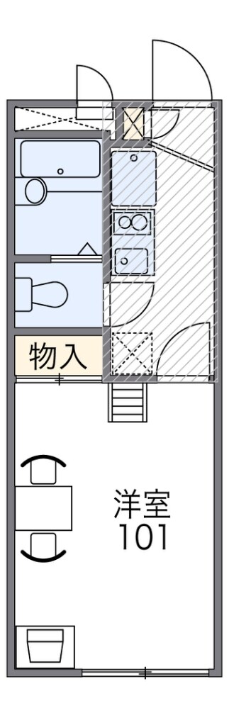 古市駅 徒歩15分 2階の物件間取画像