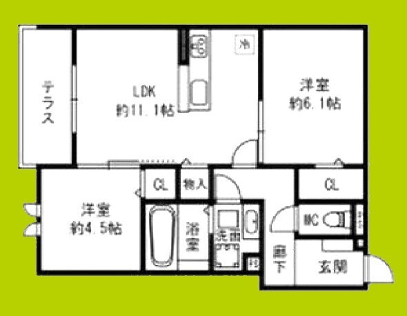 Flat Comfy 豊中の物件間取画像