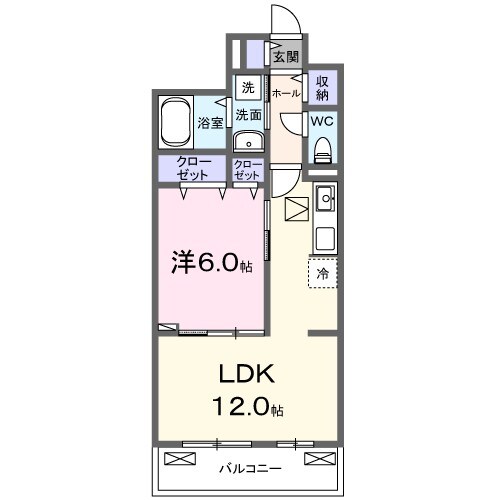 パルク大西の物件間取画像