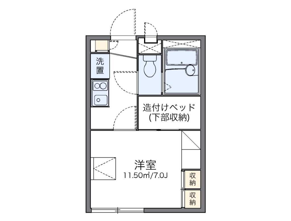 レオパレスサン　フィールドの物件間取画像