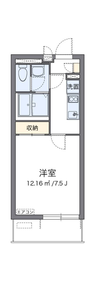 クレイノ清都IIIの物件間取画像