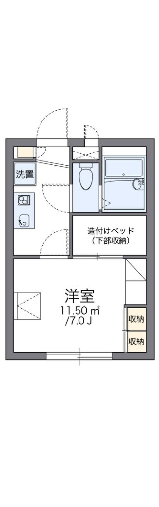 レオパレス夢２１の物件間取画像