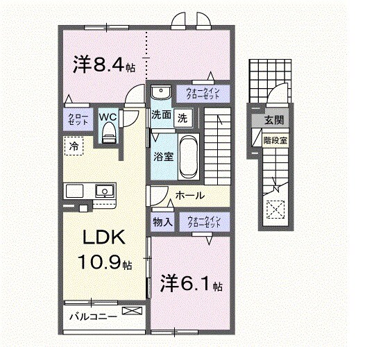 ラ・カーサ　ドルチェの物件間取画像