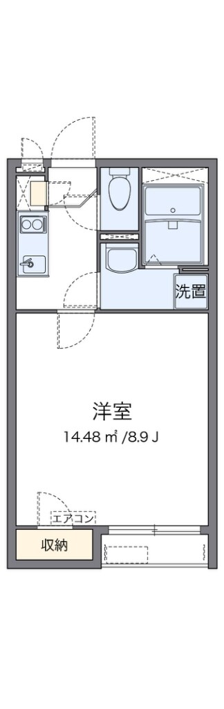 住之江公園駅 徒歩16分 2階の物件間取画像