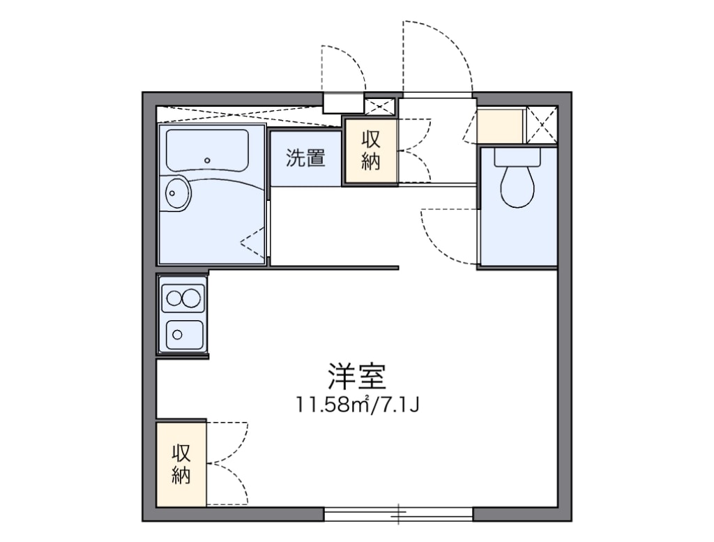 レオパレスＣｏｍｆｏｒｔ　Ｈｏｕｓｅの物件間取画像