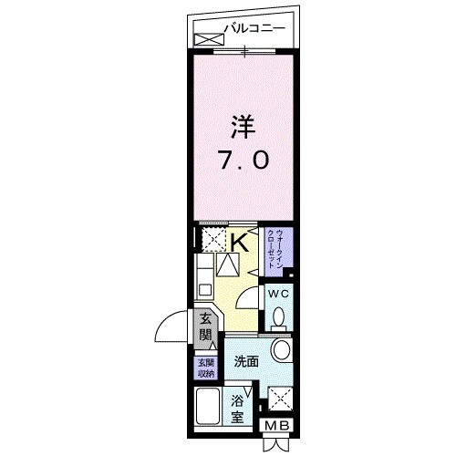 プレジールの物件間取画像