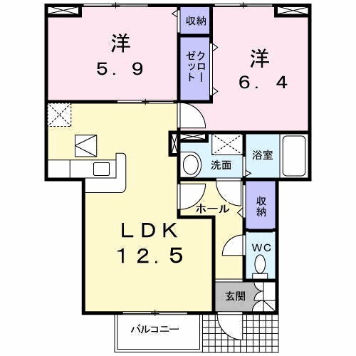 ラ・フローレンスの物件間取画像