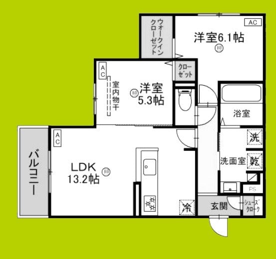 Clasist　kurotsuchiの物件間取画像