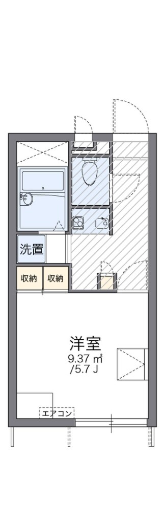 レオパレスブランシュヴァルIIIの物件間取画像