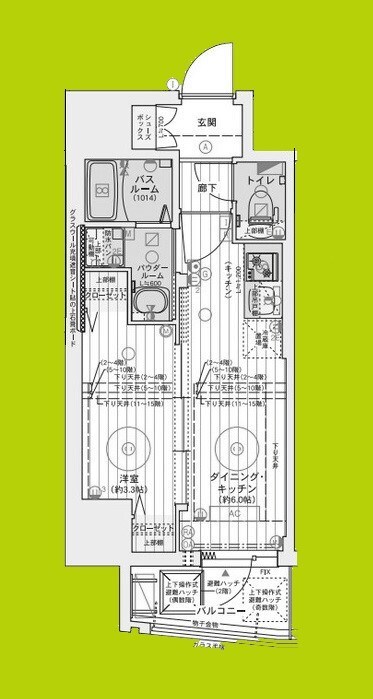 エステムコート大阪グラビティの物件間取画像