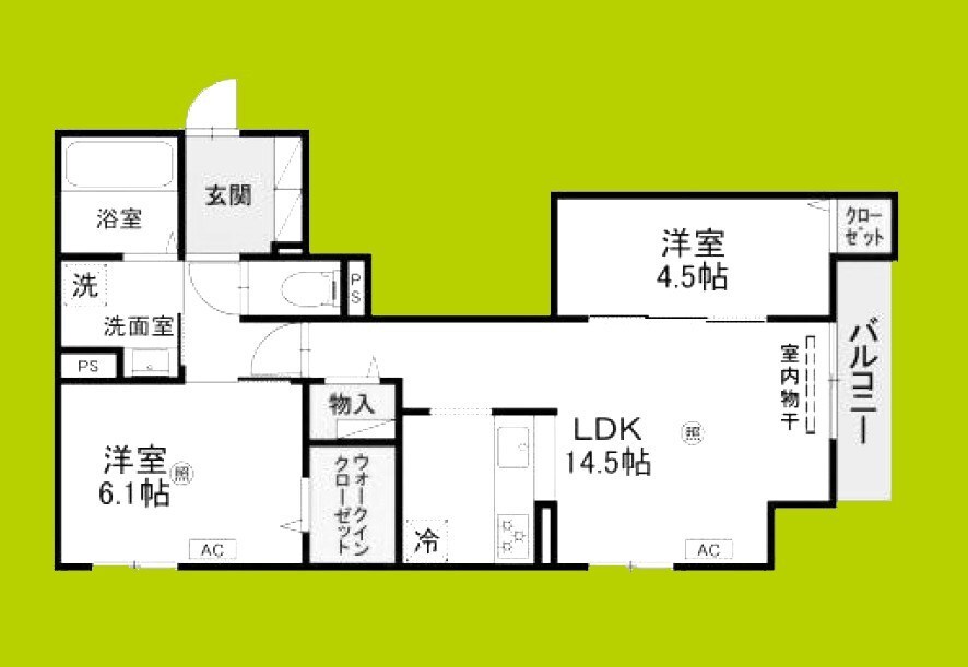 メゾン・ド・プティエル今津の物件間取画像
