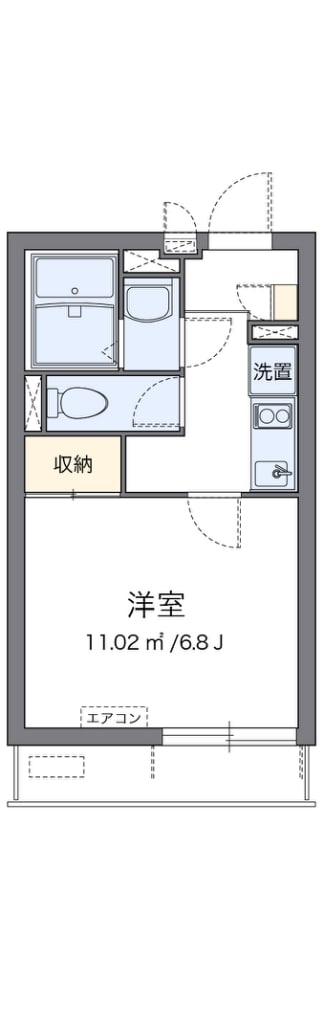 クレイノヴィラ曽根Ｅの物件間取画像