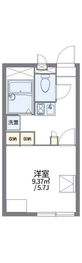 レオパレス甲子園高潮町IIの物件間取画像