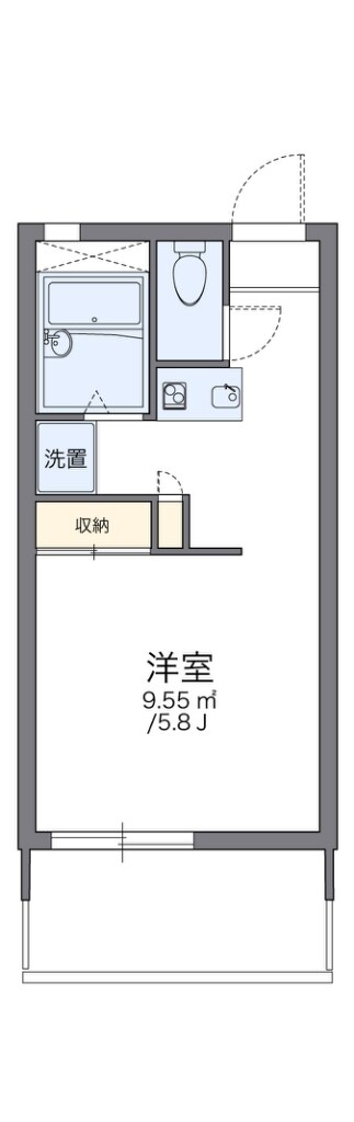 レオパレス住吉四番館の物件間取画像