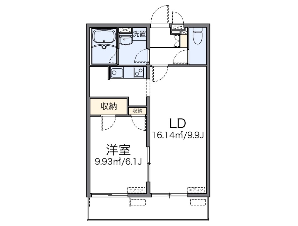 加美駅 徒歩12分 3階の物件間取画像