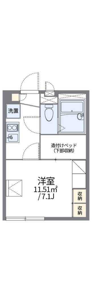 レオパレス大園IIの物件間取画像