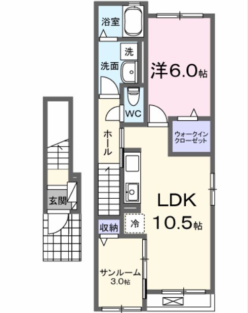 ルクス　ルーチェの物件間取画像