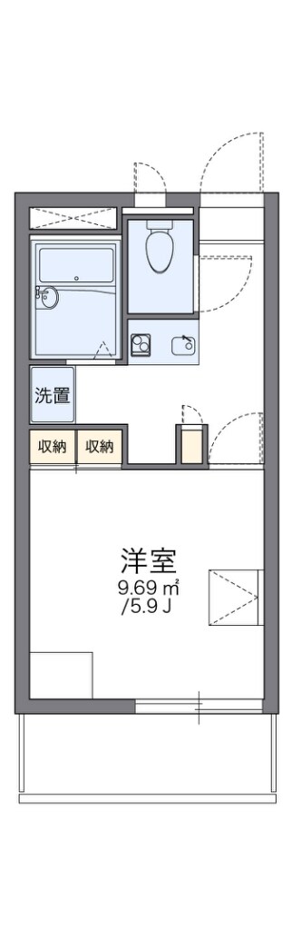 北助松駅 徒歩12分 2階の物件間取画像