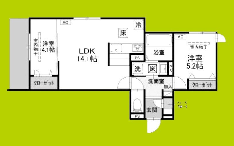 D-residence東五百住町の物件間取画像
