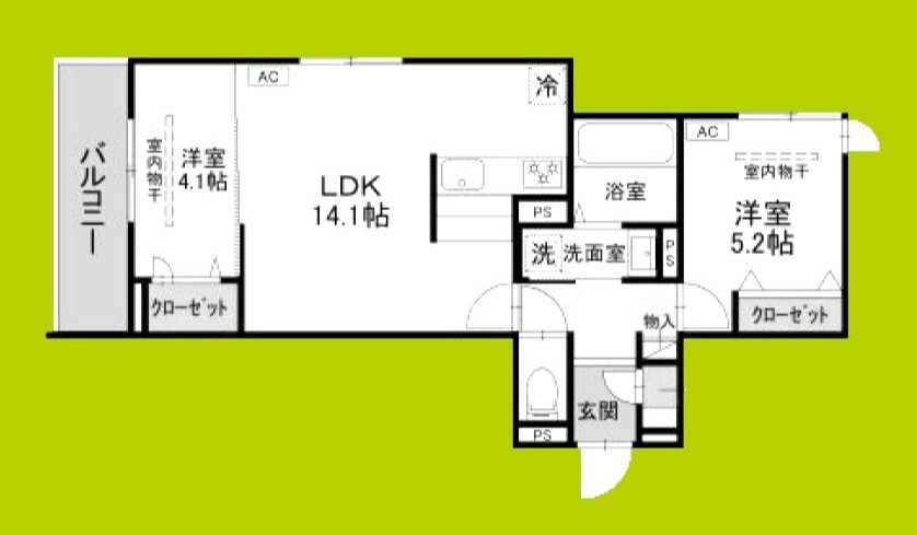D-residence東五百住町の物件間取画像