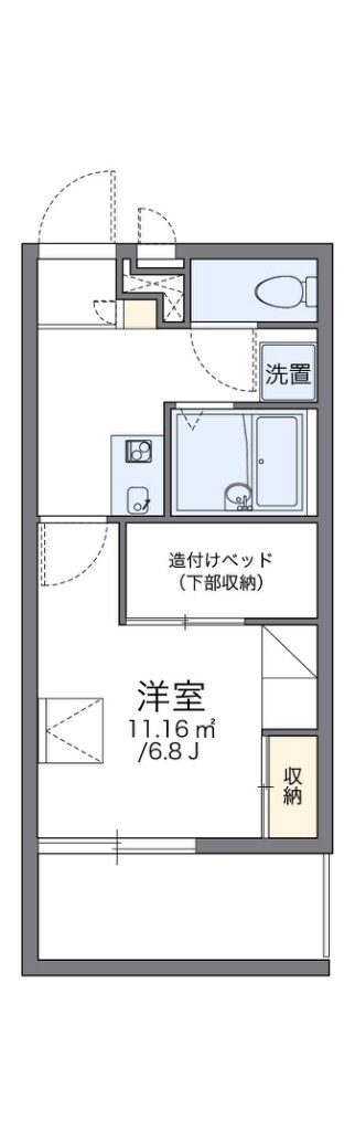 レオパレスラフレシールの物件間取画像