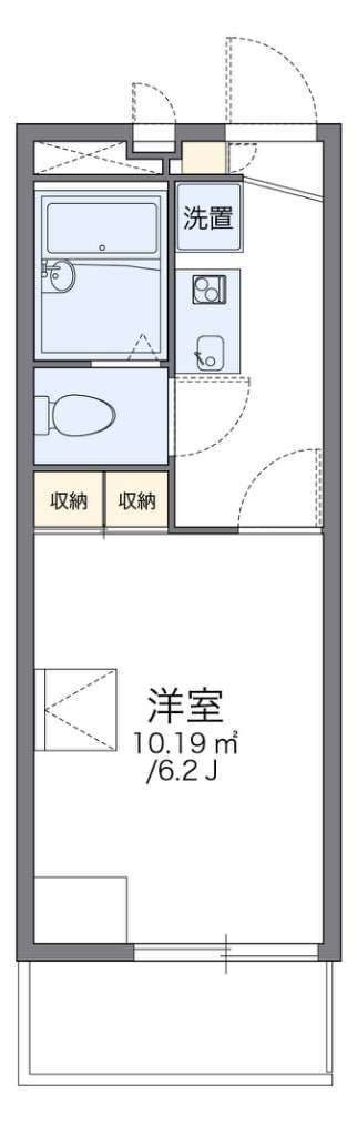 レオパレス本町の物件間取画像