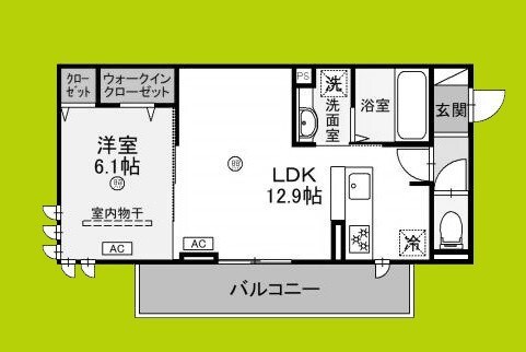 グリシーナの物件間取画像