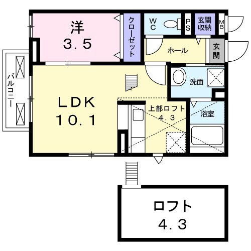 パル高槻の物件間取画像