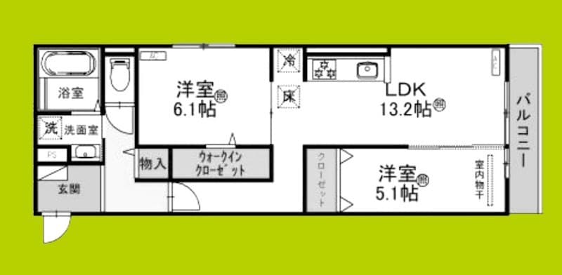 コンフィエ鳴尾の物件間取画像