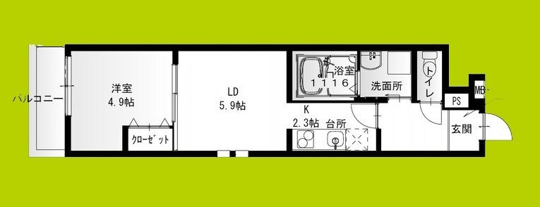 フジパレス香櫨園ノースの物件間取画像